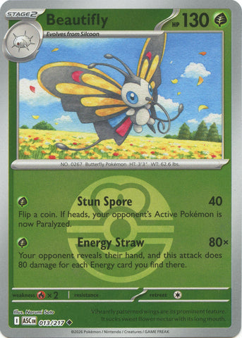 Beautifly (013/217) (Love Ball) [Mega Evolution: Ascended Heroes]