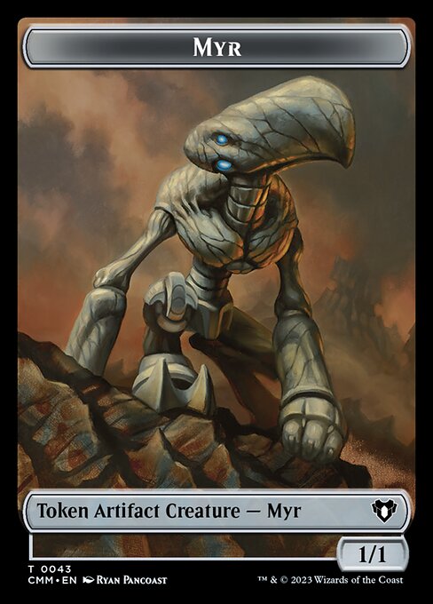 Servo // Myr Double-Sided Token [Commander Masters Tokens]