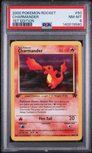 PSA 8 2000 ROCKET DARK CHARMANDER - 1ST EDITION