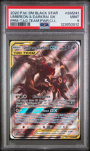 PSA 9 2020 UMBREON & DARKRAI GX BLACK STAR PROMO - SM