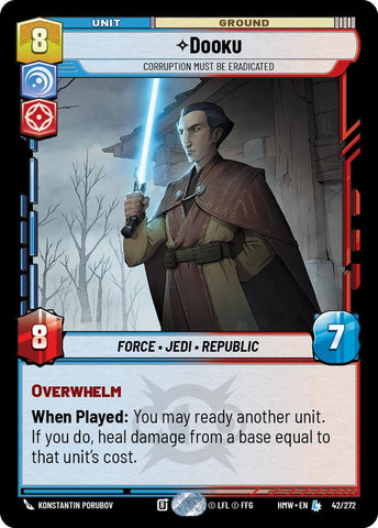 Dooku - Corruption Must Be Eradicated (42/272) (42/272) [Homeworlds]
