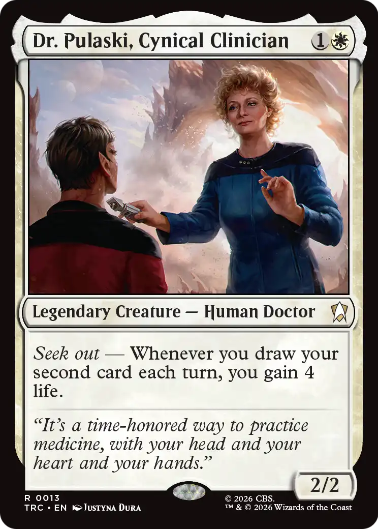 Dr. Pulaski, Cynical Clinician (Surge Foil) [Star Trek Commander]