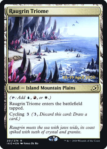 Raugrin Triome [Ikoria: Lair of Behemoths Prerelease Promos]