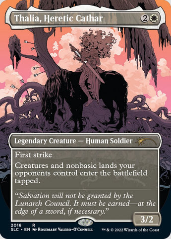 Thalia, Heretic Cathar (2016) (Borderless) [Secret Lair Countdown Kit]