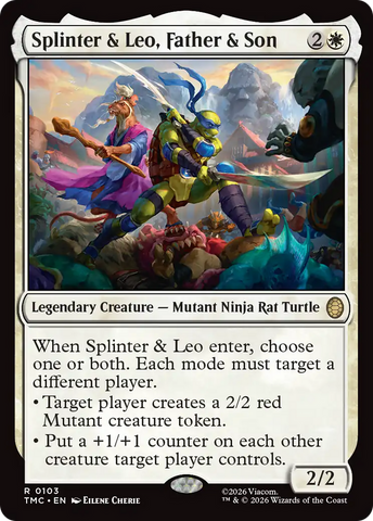 Splinter & Leo, Father & Son [Teenage Mutant Ninja Turtles Commander]