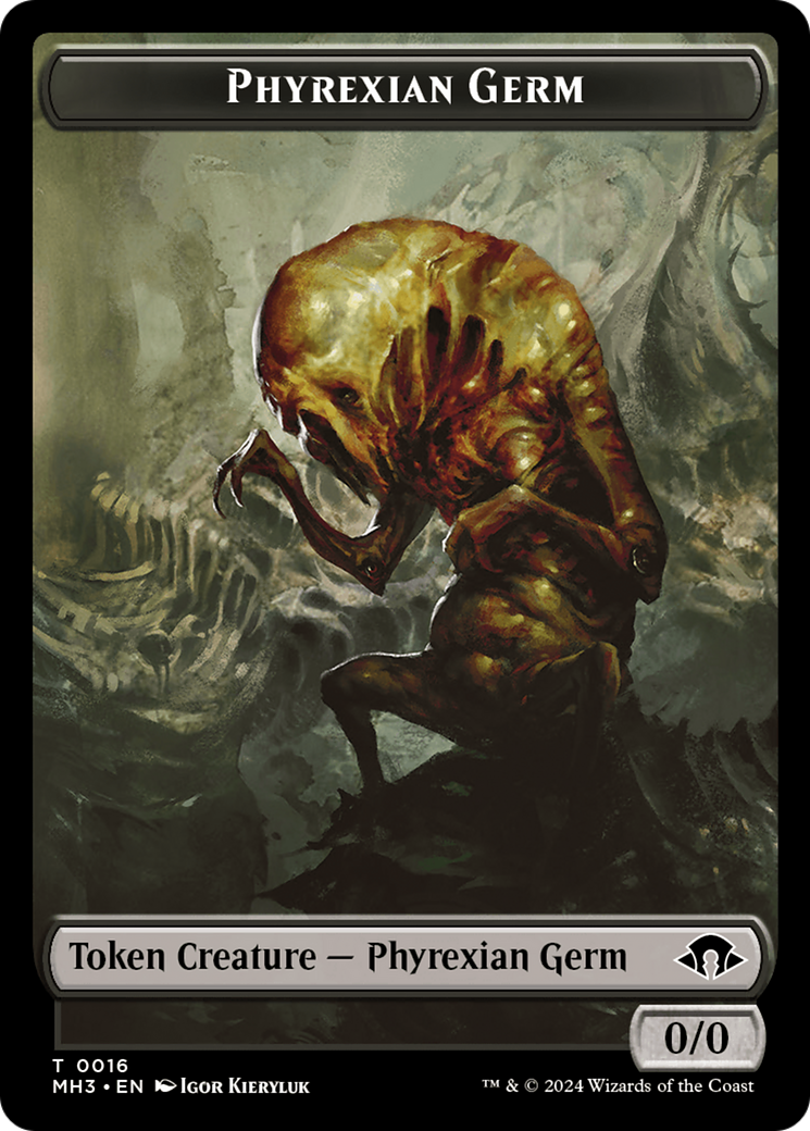 Phyrexian Germ // Spirit (0028) Double-Sided Token [Modern Horizons 3 Tokens]