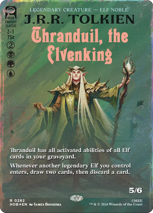 Thranduil, the Elvenking (Borderless) (Surge Foil) [The Hobbit]