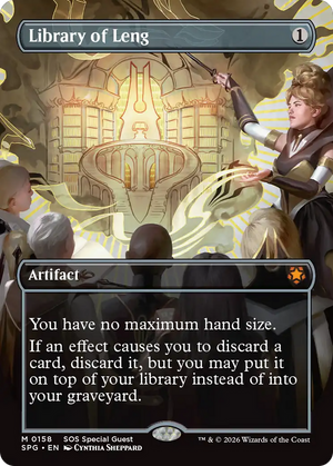 Library of Leng (Borderless) [Secrets of Strixhaven Special Guests]