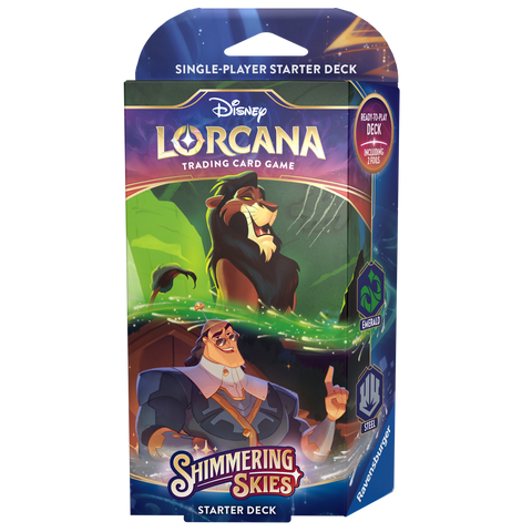 Disney Lorcana: Shimmering Skies | Starter Deck - Emerald & Steel