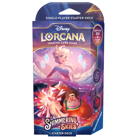 Disney Lorcana: Shimmering Skies | Starter Deck - Amethyst & Ruby