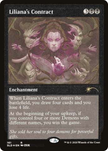 Liliana's Contract (161) (Foil Etched) [Secret Lair Drop Series]