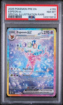 PSA 8 2025 PRISMATIC EVOLUTION ESPEON EX - SIR