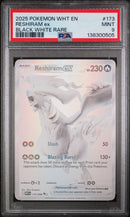 PSA 9 2025 RESHIRAM ex WHITE FLARE - BLACK WHITE RARE