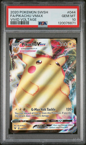 PSA 10 2020 VIVID VOLTAGE PIKACHU VMAX - FA/