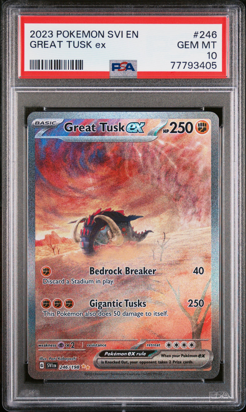 PSA 10 2023 GREAT TUSK ex SCARLET & VIOLET - SIR