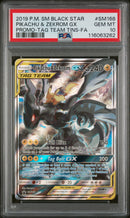 PSA 10 2019 SM BLACK STAR PROMO PIKACHU & ZEKROM GX TAG TEAM