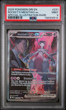 PSA 9 2025 ROCKET'S MEWTWO ex DESTINED RIVALS - SIR