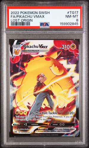 PSA 8 2022 PIKACHU VMAX LOST ORIGIN - FA