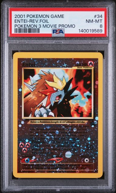 PSA 8 2001 POKEMON 3 MOVIE PROMO ENTEI - FOIL