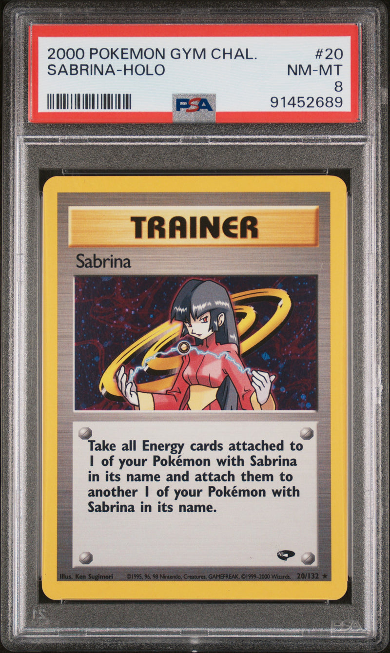 PSA 8 2000 GYM CHALLENGE SABRINA - HOLO