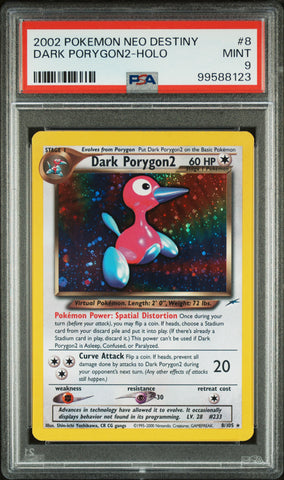 PSA 9 2002 NEO DESTINY DARK PORYGON2 - HOLO