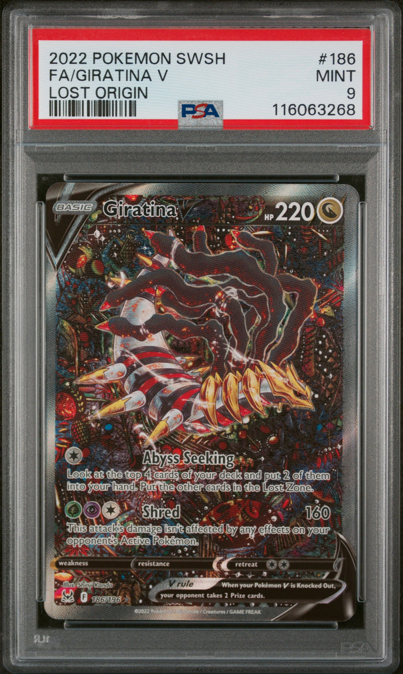 PSA 9 2022 SWSH FA/ GIRATINA V LOST ORIGIN
