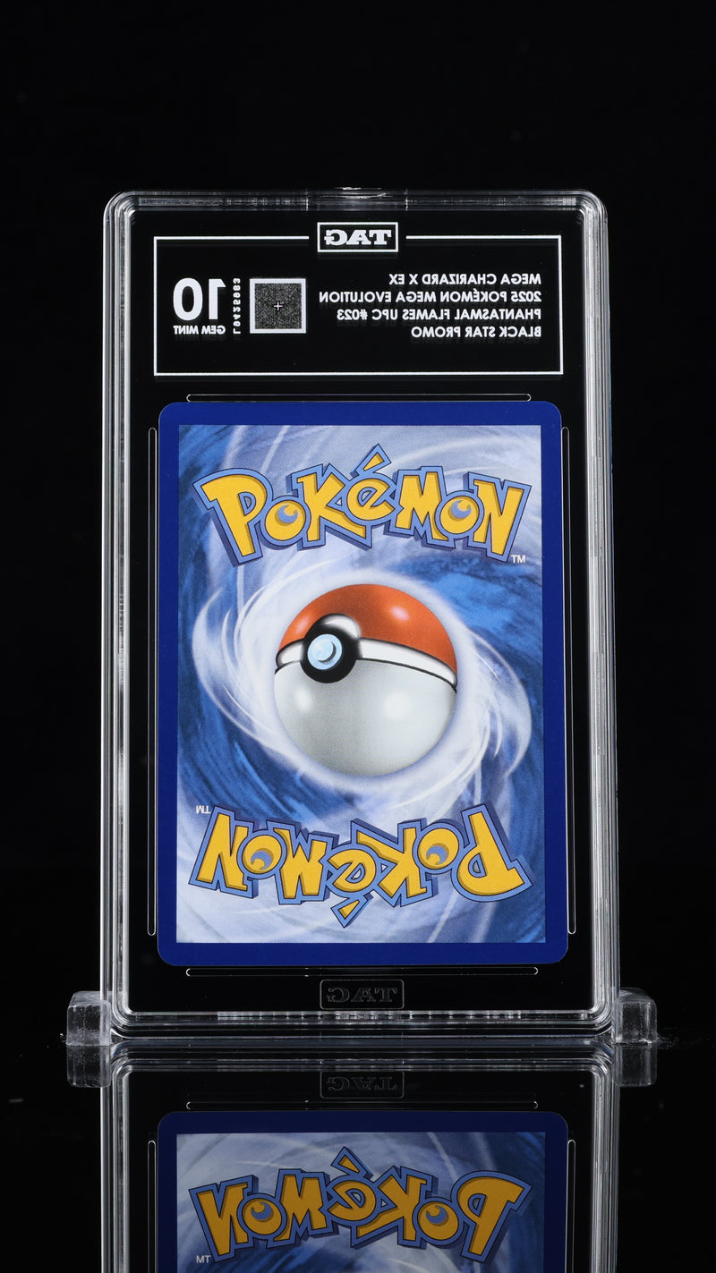 TAG 10 2025 MEGA CHARIZARD X EX PHANTASMAL FLAMES - BLACK STAR PROMO