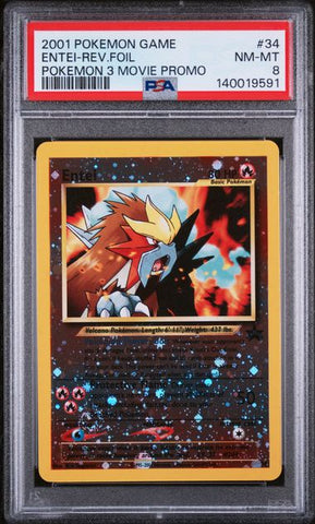 PSA 8 2001 POKEMON 3 MOVIE PROMO ENTEI - FOIL
