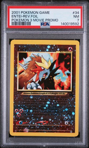 PSA 7 2001 POKEMON 3 MOVIE PROMO ENTEI - FOIL