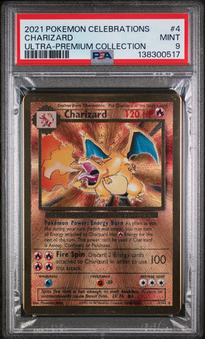 PSA 9 2021 CELEBRATIONS METAL CHARIZARD - UPC