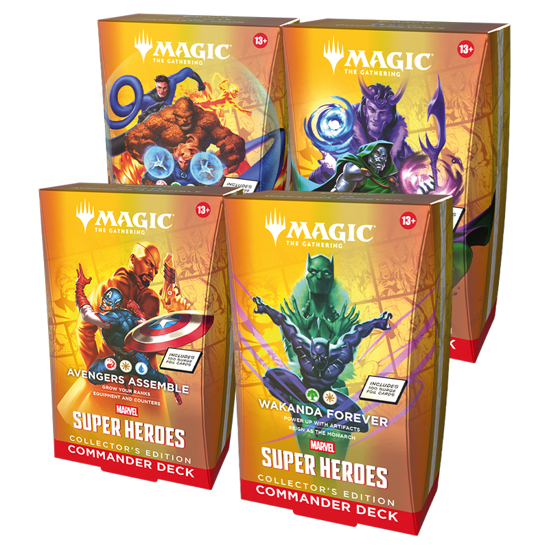 Marvel Super Heroes - Collector Commander Deck | Set of 4 [PREORDER - JUNE 19 RELEASE]