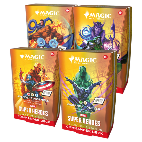 Marvel Super Heroes - Collector Commander Deck | Set of 4 [PREORDER - JUNE 19 RELEASE]