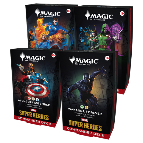 Marvel Super Heroes - Commander | Set of 4 Decks [PREORDER - JUNE 19 RELEASE]