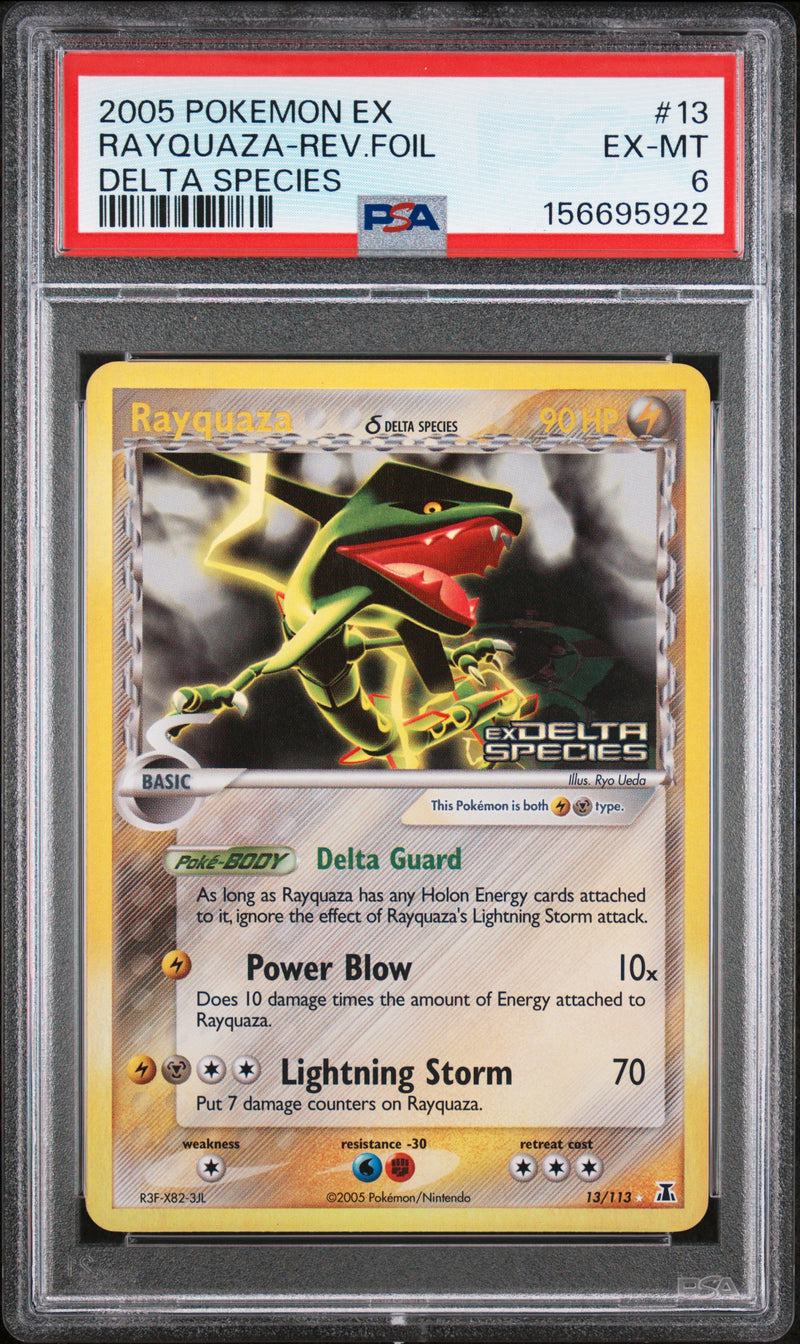 PSA 6 2005 EX RAYQUAZA DELTA SPECIES - REV.FOIL