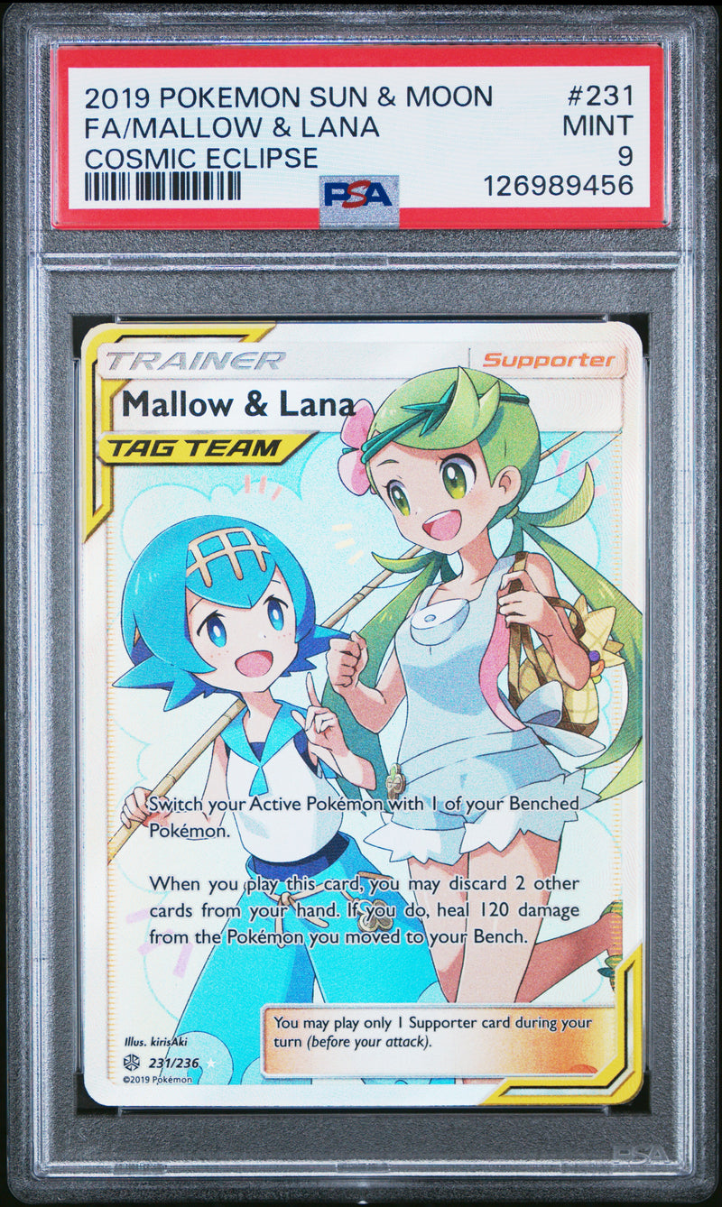 PSA 9 2019 MALLOW & LANA COSMIC ECLIPSE - ALT ART
