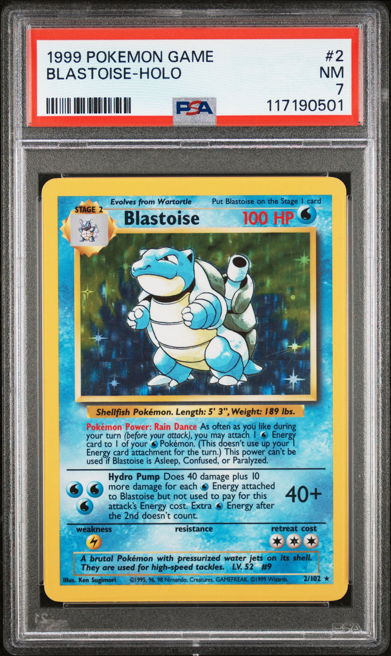 PSA 7 1999 BASE SET BLASTOISE - HOLO