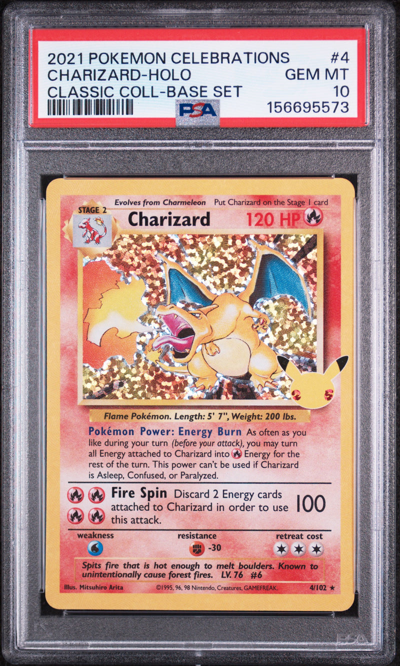PSA 10 2021 CHARIZARD 25TH CELEBRATIONS - HOLO