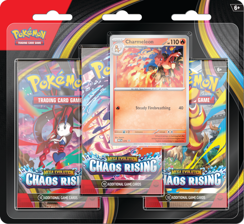 Pokémon TCG: Mega Evolution: Chaos Rising | 3-Pack Blister