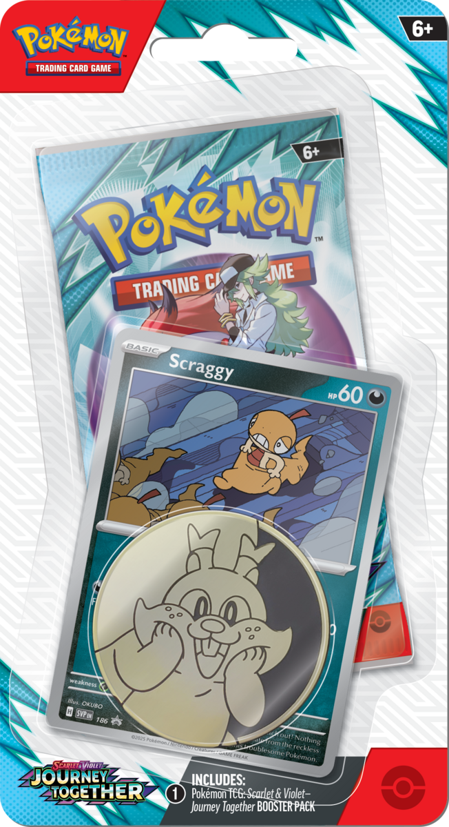 Pokémon TCG: Scarlet & Violet - Journey Together | Blister Pack - Scraggy Promo Card