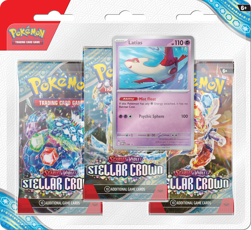 Pokémon TCG: Scarlet & Violet - Stellar Crown | 3-Pack Blister - Latias