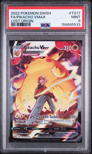 PSA 9 2022 PIKACHU VMAX LOST ORIGIN - FA