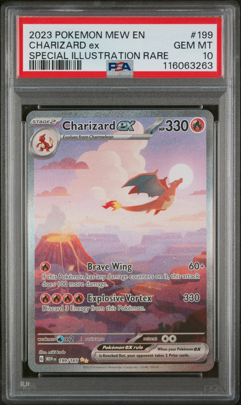 PSA 10 2023 CHARIZARD EX 151 - SIR