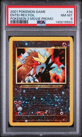 PSA 8 2001 POKEMON 3 MOVIE PROMO ENTEI - FOIL