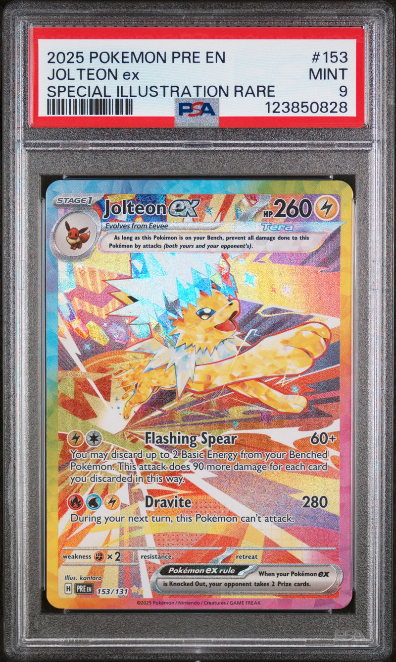 PSA 9 2025 JOLTEON ex PRISMATIC EVOLUTIONS - SIR
