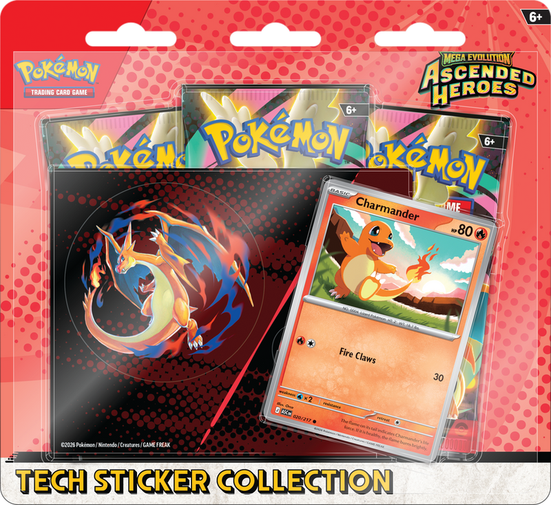 Pokémon TCG: Mega Evolution - Ascended Heroes | Tech Sticker Collection - Charmander