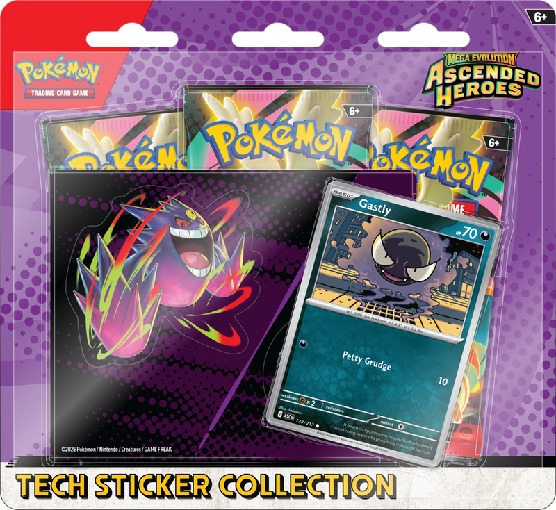 Pokémon TCG: Mega Evolution - Ascended Heroes | Tech Sticker Collection - Gastly