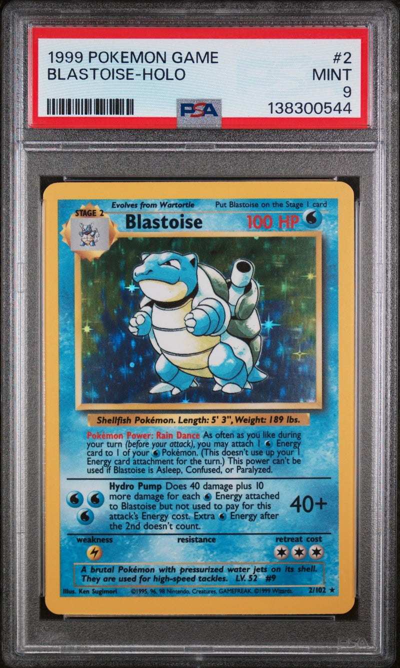 PSA 9 1999 BASE SET BLASTOISE - HOLO