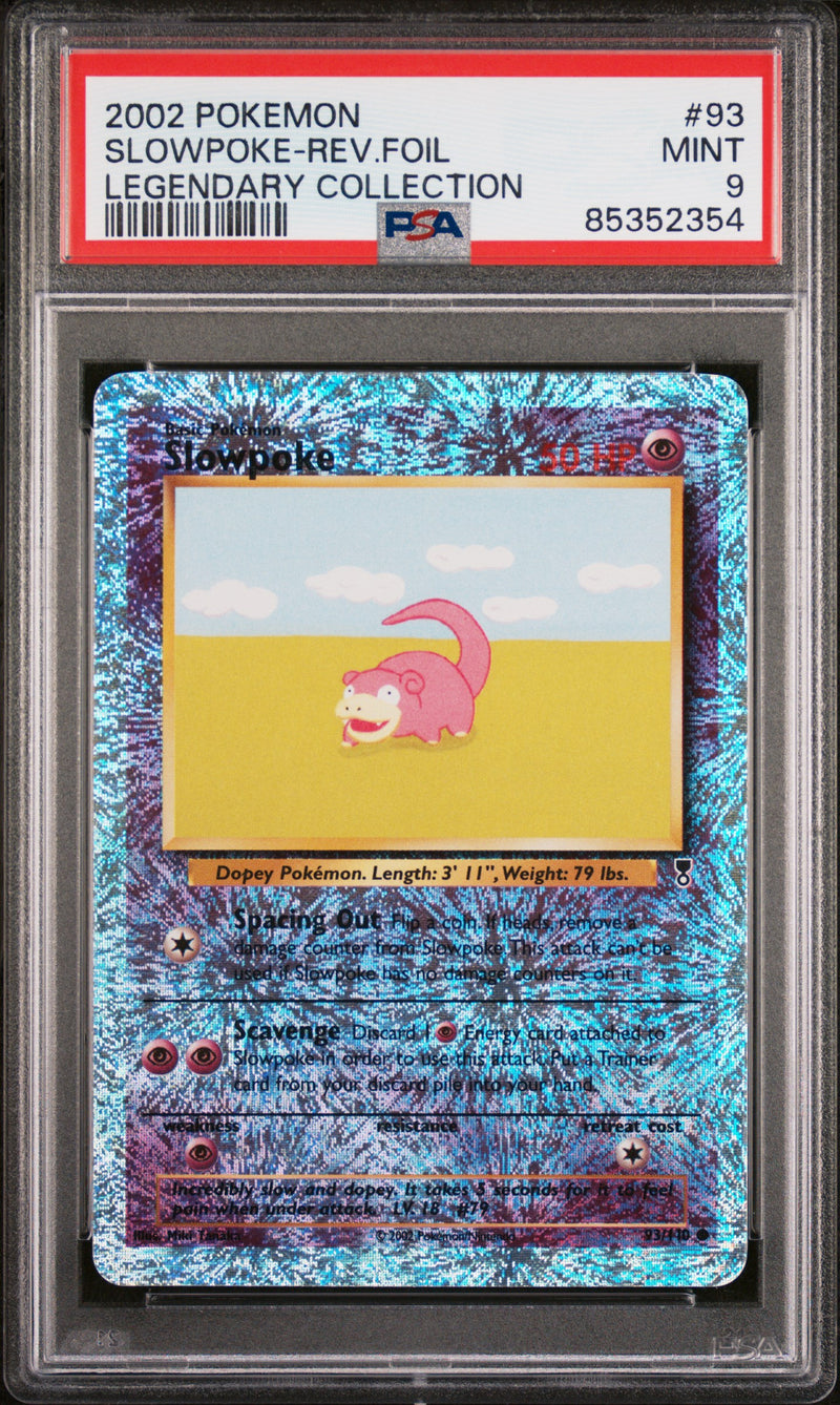 PSA 9 2002 LEGENDARY COLLECTION SLOWPOKE - REV.FOIL