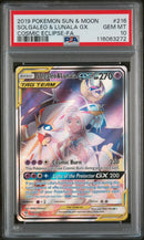 PSA 10 2019 SUN & MOON FA/ SOLGALEO & LUNALA GX COSMIC ECLIPSE