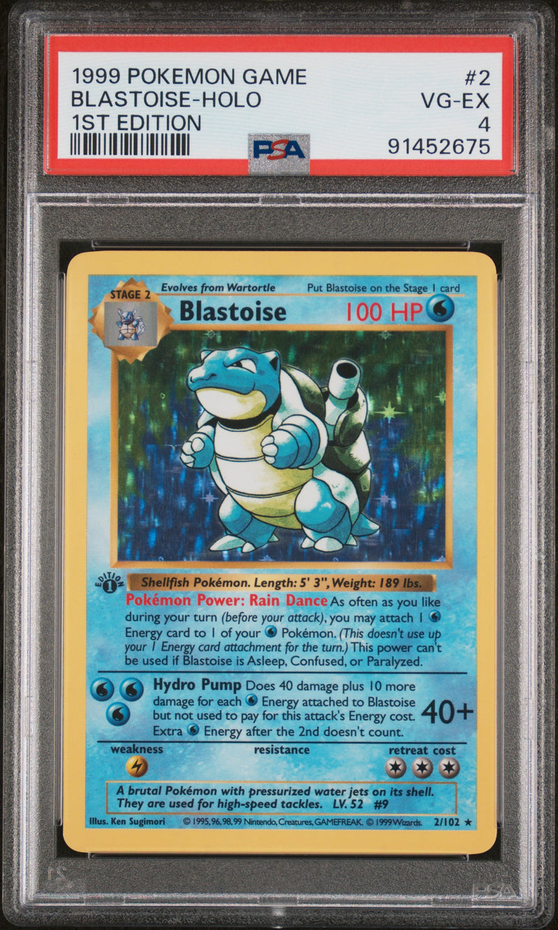 PSA 4 1999 BLASTOISE - HOLO - 1ST EDITION SHADOWLESS